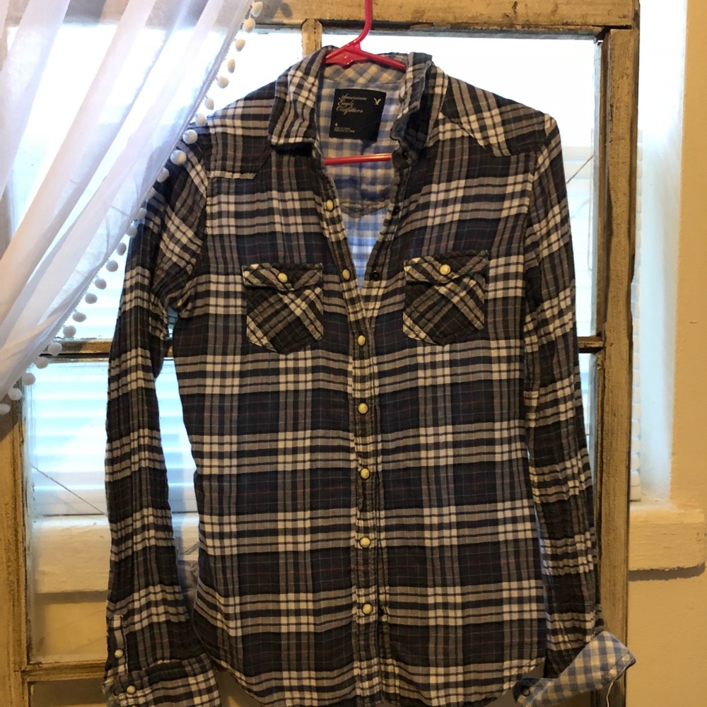 American Eagle button down shirt.